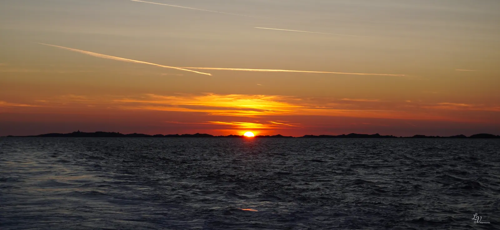 Coucher de soleil Chausey, Îles Chausey
